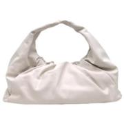 Pre-owned Leather pouches Bottega Veneta Vintage , White , Dames