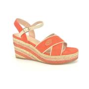 Oranje Beige Sand Jute Spiez Enterprise Japan , Orange , Dames