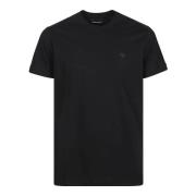 Klassiek Zwart Katoenen T-Shirt Emporio Armani , Black , Heren