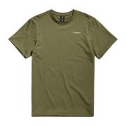 Biologisch Katoen Grafisch Print T-Shirt G-star , Green , Heren