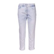 Stijlvolle Cropped Denim Jeans Dondup , Blue , Dames