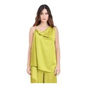 Sleeveless Tops Simona Corsellini , Green , Dames