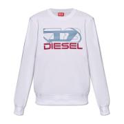 S-Ginn sweatshirt met logo Diesel , White , Heren