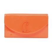 Oranje Patent Clutch Loubi54 Christian Louboutin , Orange , Dames