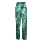 Wide Trousers Ermanno Scervino , Green , Dames