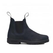 Marineblauw Suède Chelsea Laars Blundstone , Blue , Dames