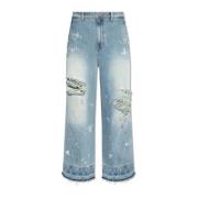 Jeans met een versleten effect Ader Error , Blue , Unisex