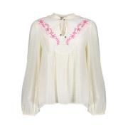 Geisha blouse Blouse embroidery 43082-14/10 off-white/fuchsia Geisha ,...