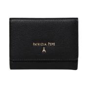 Zwarte Portemonnees voor Vrouwen Patrizia Pepe , Black , Dames
