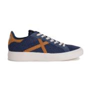 Retro Tennisschoenen Munich , Blue , Heren