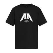 T-shirt met logo Ader Error , Black , Unisex