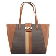 Karlie PVC Schoudertas Michael Kors , Brown , Dames