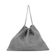 Kristal Clutch Tas Twentyfour , Gray , Dames