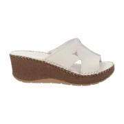 Flat Sandals Cinzia Soft , White , Dames