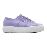 Lila Platform Sneakers Lente Zomer 2024 Superga , Purple , Dames