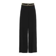 Wide Trousers Moschino , Black , Dames