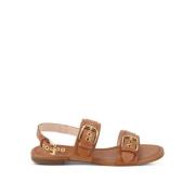 Flat Sandals AGL , Brown , Dames