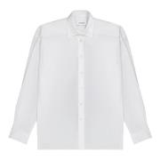 Oversized Wit Klassiek Button-Up Shirt Laneus , White , Dames