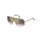 Grijze kristal zonnebril met gouden spiegel Carrera , Gray , Unisex