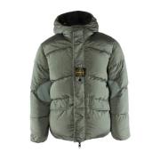 Omkeerbare Groen/Zwarte Jas Stone Island , Green , Heren