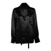 Zwarte Vignola Shirt met Verborgen Knopen Max Mara , Black , Dames