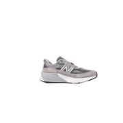 Grijze Suède Rubberen Zool Canvas Sneakers New Balance , Gray , Dames