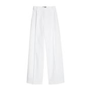 Wide Trousers Tommy Hilfiger , White , Dames