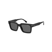 Zwarte Frame Grijze Gepolariseerde Zonnebril Carrera , Black , Unisex