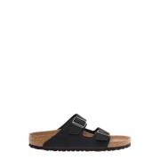 Arizona Vegan Birko-Flor Sandalen Birkenstock , Black , Dames