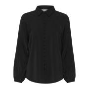 Elegante Zwarte Overhemdblouse Cadenzaiw InWear , Black , Dames