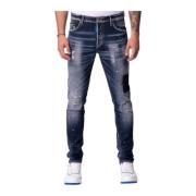 Slim-Fit Jeans voor Moderne Man My Brand , Blue , Heren