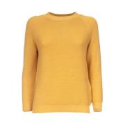 Katoen Gebreid Linz Sweater Max Mara Weekend , Yellow , Dames