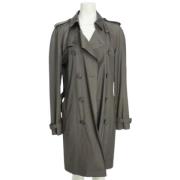 Pre-owned Wool outerwear Burberry Vintage , Green , Dames