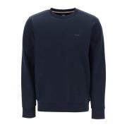 French Terry Crewneck Sweatshirt Boss , Blue , Heren