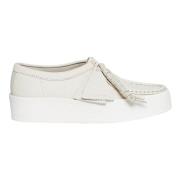 Laced Shoes Clarks , White , Dames