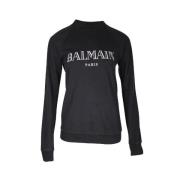 Pre-owned Cotton tops Balmain Pre-owned , Black , Dames