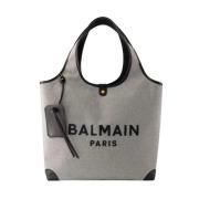 Canvas shoulder-bags Balmain , Gray , Dames