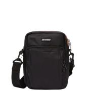 Moderne Messenger Tas K-Way , Black , Heren