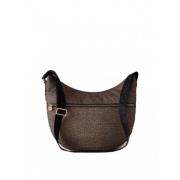 Grote Natuur/Zwarte Hobo Tas Borbonese , Brown , Dames