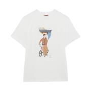 Slowboy Arlington T-shirt Baracuta , White , Heren