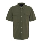 Short Sleeve Shirts Barbour , Green , Heren