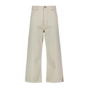 Wide Trousers Re-Hash , Beige , Dames