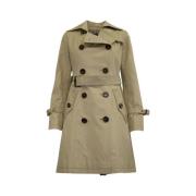 Pre-owned Cotton outerwear Burberry Vintage , Beige , Dames