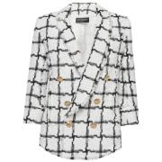 Pre-owned Fabric outerwear Balmain Pre-owned , White , Dames