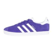 Wit en paarse Gazelle Sneakers Adidas Originals , Purple , Dames
