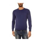 Gezellig Gebreide Trui Pullover Armani Jeans , Blue , Heren