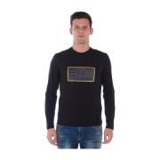 Gezellig Gebreide Trui Pullover Emporio Armani EA7 , Black , Heren