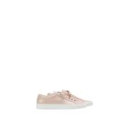 Blush leren sneakers met witte zool Common Projects , Pink , Dames