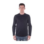 Gezellig Gebreide Trui Pullover Emporio Armani , Black , Heren