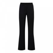 Flare Twill Broek met Zakken &Co Woman , Black , Dames